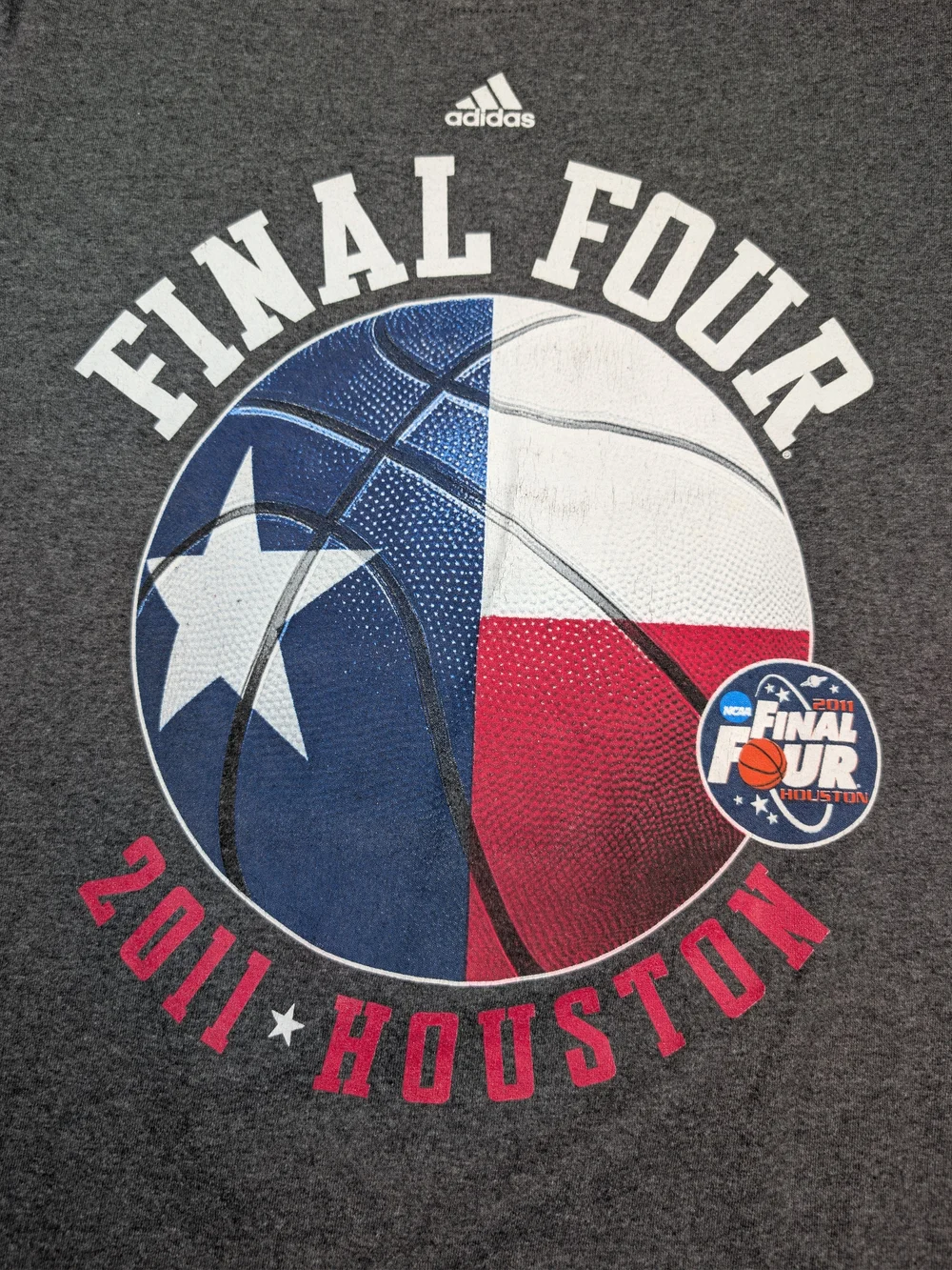 Adidas 2011 NCAA Final Four Houston T Shirt Mens M UConn Butler Kentucky VCU
